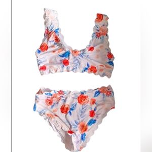 Shein Floral Swim Suit L